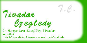 tivadar czegledy business card