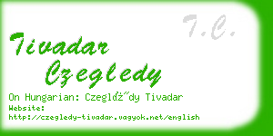 tivadar czegledy business card